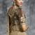Beige silk embroidered wedding wear saree