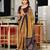 mustard mulmul cotton printed fancy saree with blouse