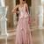 Pink embroidered georgette saree