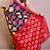 maroon mulmul cotton printed fancy saree with blouse
