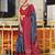 grey soft cotton printed fancy saree with blouse