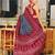 grey soft cotton printed fancy saree with blouse