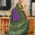 purple soft cotton printed fancy saree with blouse