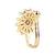 Gold plated clip on non piercing pressing type stone nose pin, stud for women 