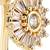 Gold plated clip on non piercing pressing type stone nose pin, stud for women 