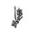Navratri ethnic silver oxidized non piercing pressing type nosepins for women 