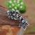 Navratri ethnic silver oxidized non piercing pressing type nosepins for women 