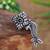Navratri ethnic silver oxidized non piercing pressing type nosepins for women 