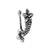 Navratri ethnic silver oxidized non piercing pressing type nosepins for women 