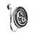 Navratri ethnic silver plated clip on non piercing pressing type nose pin, nose ring stud for women 