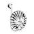 Navratri ethnic silver plated clip on non piercing pressing type nose pin, nose ring stud for women 