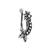 Navratri ethnic silver oxidized non piercing pressing type nosepins for women 