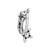 Navratri ethnic silver oxidized non piercing pressing type nosepins for women 