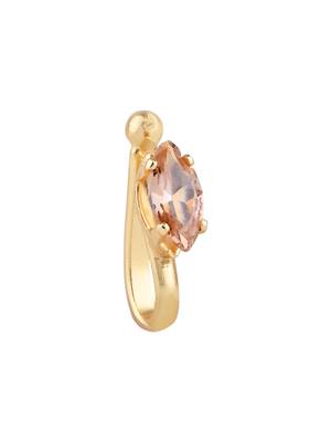 Navratri ethnic gold plated non piercing pressing type nosepins for women  1