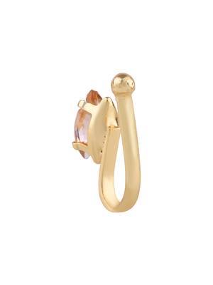 Navratri ethnic gold plated non piercing pressing type nosepins for women  3