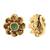 Gold plated traditional clip on nose pin without piercing for women and girls