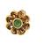 Gold plated traditional clip on nose pin without piercing for women and girls