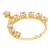 Gold plated drop cz american diamond non-piercing screw press nose ring for women 
