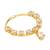 Gold plated drop cz american diamond non-piercing screw press nose ring for women 