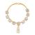Gold plated drop cz american diamond non-piercing screw press nose ring for women 