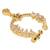 Gold plated drop cz american diamond non-piercing screw press nose ring for women 