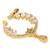 Gold plated drop cz american diamond non-piercing screw press nose ring for women 