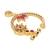Gold plated drop cz american diamond non-piercing screw press nose ring for women 