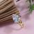 Clip on golden nose pin without hole non piercing pressing type nose ring stud for women 