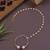 Gold plated ethnic bridal nose ring/nath without piercing with single pearl chain for woman 