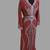 Maroon color luxurious Handmade Moroccan Kaftan with hijjab