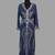 Navy blue color luxurious Handmade Moroccan Kaftan with hijjab