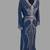 Navy blue color luxurious Handmade Moroccan Kaftan with hijjab