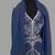 Navy blue color luxurious Handmade Moroccan Kaftan with hijjab