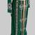 Dark-Green color luxurious Handmade Moroccan Kaftan with hijjab