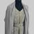 Grey color luxurious Handmade Moroccan Kaftan with hijjab