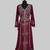 Maroon color luxurious Handmade Moroccan Kaftan with hijjab