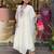 white embroidered viscose Kurta Pant with dupatta