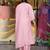 Pink embroidered viscose Kurta Pant with dupatta