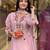 Pink embroidered viscose Kurta Pant with dupatta