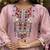 Pink embroidered viscose Kurta Pant with dupatta
