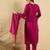 Cherry embroidered viscose Kurta Pant with dupatta