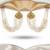 White laxmi design temple jewellery kaan chain earrings for women | antique gold finish with clustered pearls