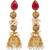 Rubby designer antique jewellery high gold polish earrings for women | fancy ethnic festive jewelry