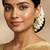 Pearl designer high gold polish clustered pearl jhumka earrings for women indian jhumki for girls