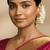 Rani designer fancy stylish antique stones clustered pearl jhumka earrings for women & girls