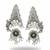 Oxidised silver designer earrings for women | antique style fancy oxidised jewelry
