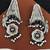 Oxidised silver designer earrings for women | antique style fancy oxidised jewelry