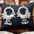Oxidised silver flower design jhumka earrings for women | antique style oxidised jewelry