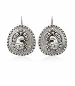 Oxidised silver beautiful designer earrings for women | antique style fancy oxidised jewelry