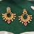 Ruby green beautiful design high gold polish full stone earrings for women